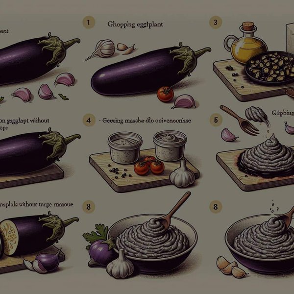 Comment préparer un caviar d'aubergine allégé sans mayonnaise?