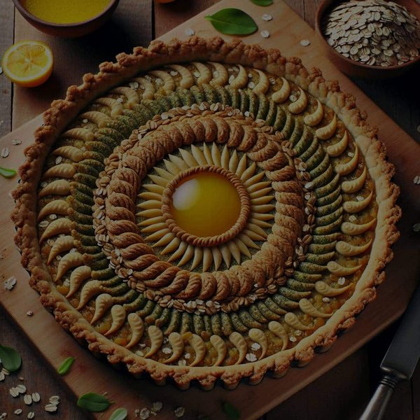 Peut-on créer une pâte à tarte aux flocons d'avoine pour une tarte salée allégée?